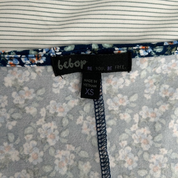 Macy’s bebop blue floral print dress - Picture 3 of 5